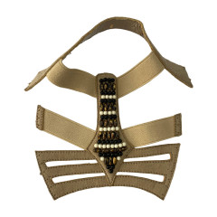 The manufacturer customizes the 2025 new style of sandals with Roman uppers and retro beaded Bohemian slipper uppers as shoe materials and accessories