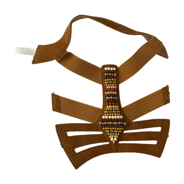 The manufacturer customizes the 2025 new style of sandals with Roman uppers and retro beaded Bohemian slipper uppers as shoe materials and accessories