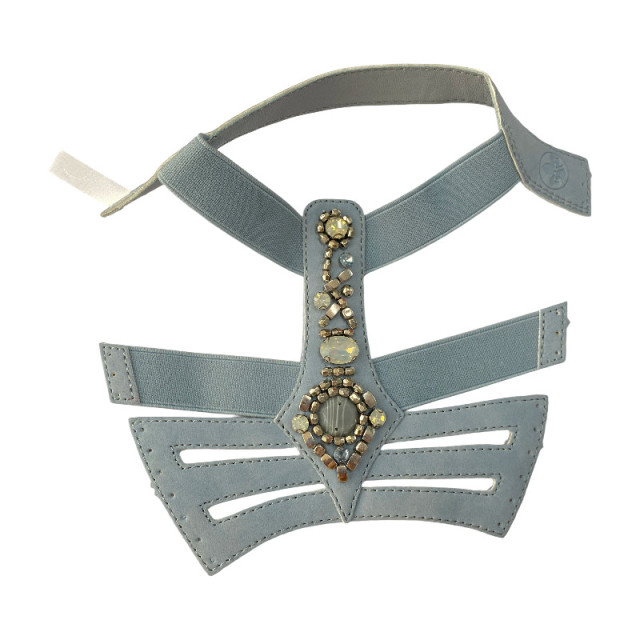 "Customized processing  of new handcrafted beaded and gemstone upper velvet elastic band upper accessories"