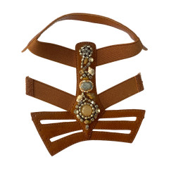 Customized factory direct sales of women's sandals, slippers, uppers, conch elastic bands, upper parts, rhinestones, clothing, shoes, accessories and accessories