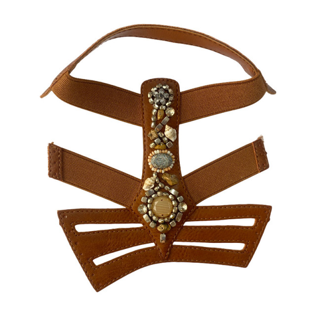Customized factory direct sales of women's sandals, slippers, uppers, conch elastic bands, upper parts, rhinestones, clothing, shoes, accessories and accessories