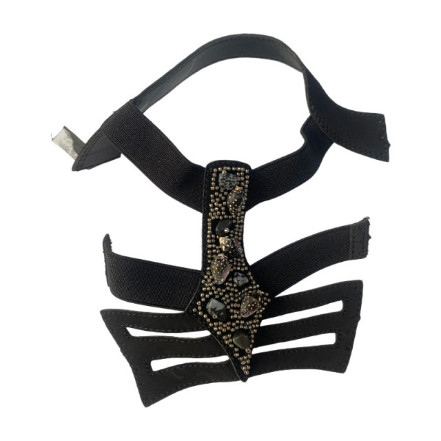 Factory direct sales of custom-made Bohemian style shoes with diamond-encrusted upper accessories and elastic band upper women's shoe accessories, full diamonds