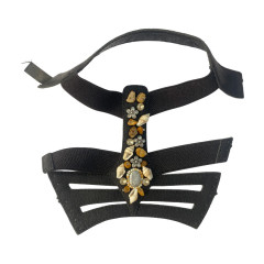 Handmade beaded PU material summer slippers and sandals semi-finished shoe upper processing accessories and auxiliary materials source factory processing and customization