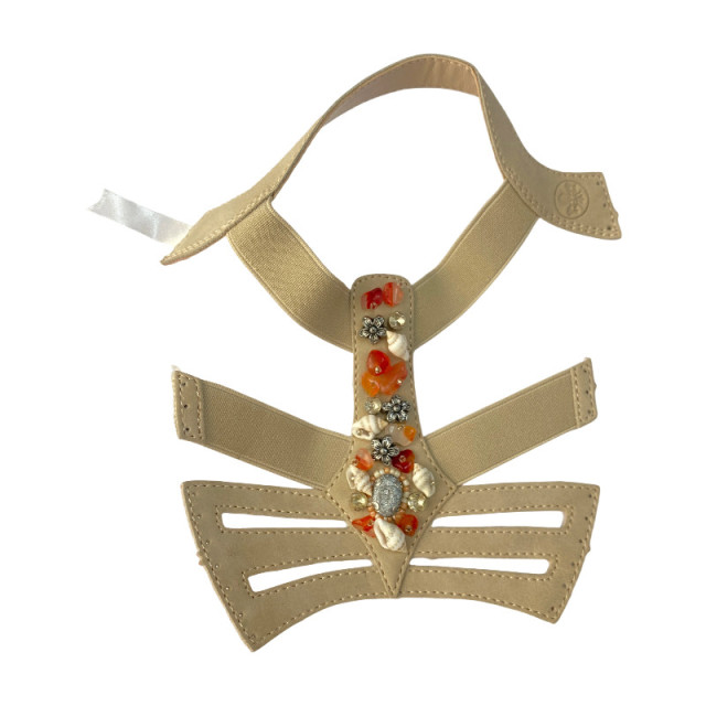 Handmade beaded PU material summer slippers and sandals semi-finished shoe upper processing accessories and auxiliary materials source factory processing and customization