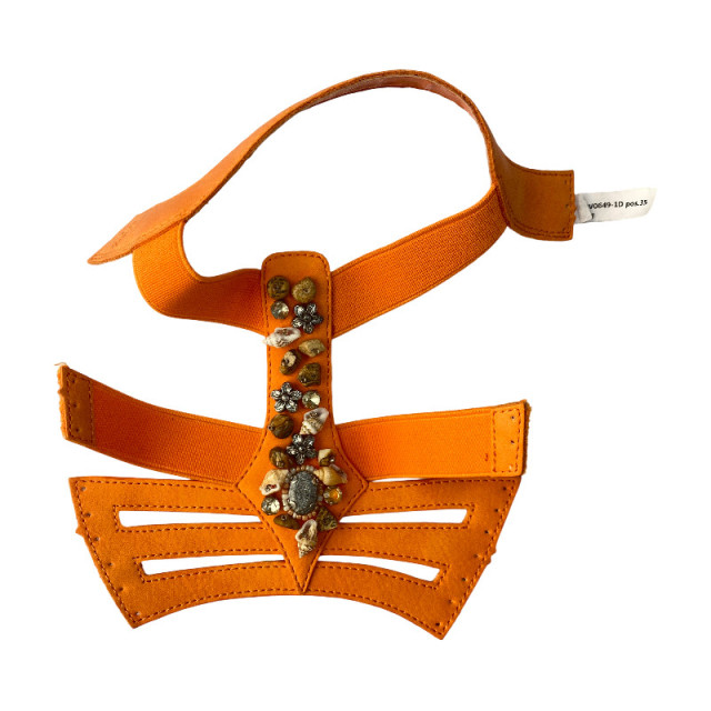 Handmade beaded PU material summer slippers and sandals semi-finished shoe upper processing accessories and auxiliary materials source factory processing and customization