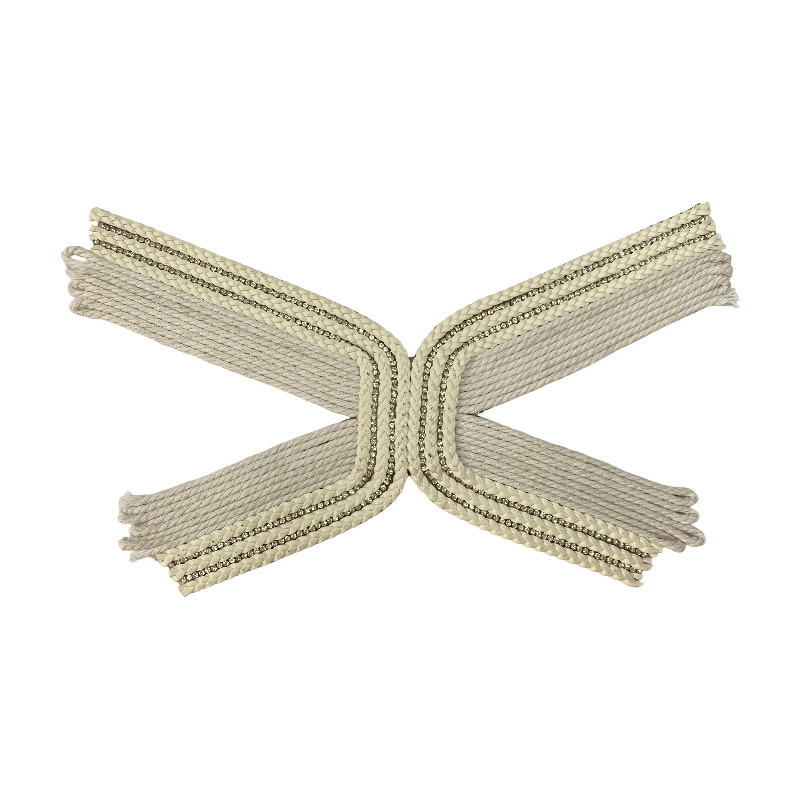 Hecho a mano taladrado tejido superior venta directa de fábrica zapatos accesorios accesorios retro etnicidad versátil duradero