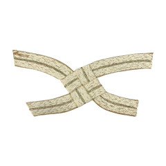 Customized PP straw woven tape, diamond shoe upper accessories, slippers, sandals, casual shoes, versatile shoe uppers, shoe materials and accessories, sample processing