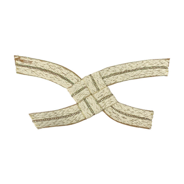 Customized PP straw woven tape, diamond shoe upper accessories, slippers, sandals, casual shoes, versatile shoe uppers, shoe materials and accessories, sample processing
