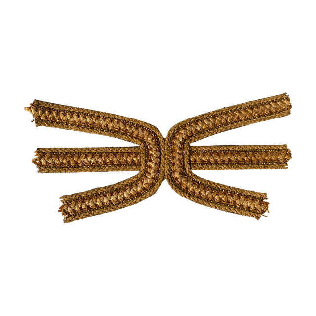 Customized foreign trade export woven belt beaded shoe upper accessories, chain-attached shoe upper, pearl processing and manufacturing of women's shoe uppers