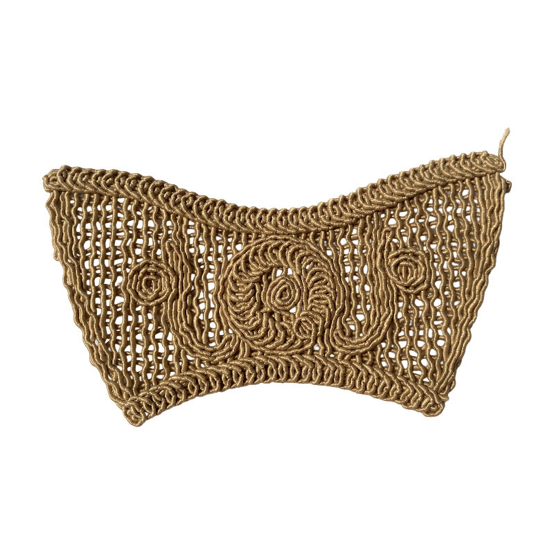 Custom new style corde brodée tige matériel de chaussure accessoires sac chaussures chaussures d’automne demi-produits amazon tricot