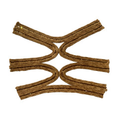 Custom new style top accessories PP herbe tissé PU main cloué perles sandales femmes top semi-finis ornements wholesale traitement