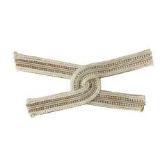 Customized ethnic-style beach shoe uppers with chain stickers, women's summer shoe upper accessories, DIY handcrafted