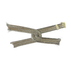 Customized ethnic-style beach shoe uppers with chain stickers, women's summer shoe upper accessories, DIY handcrafted