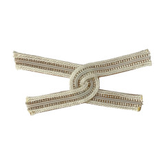 Customized ethnic-style beach shoe uppers with chain stickers, women's summer shoe upper accessories, DIY handcrafted