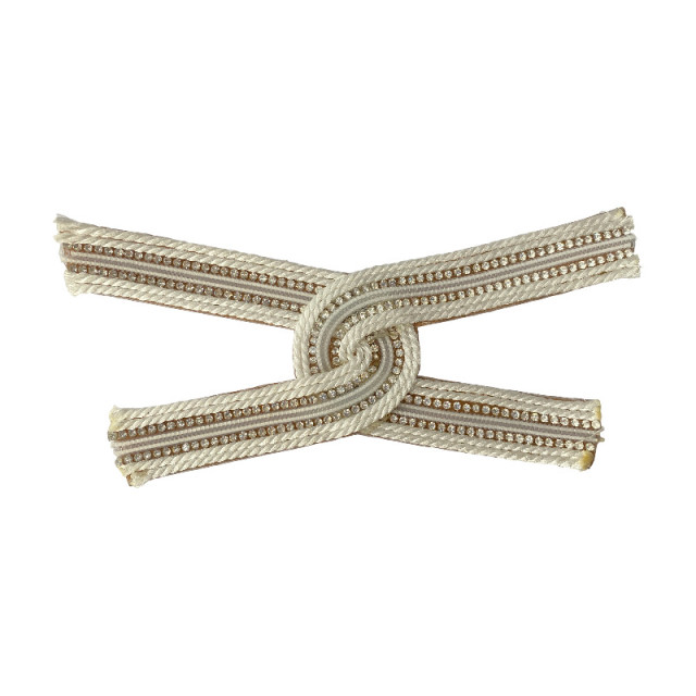 Customized ethnic-style beach shoe uppers with chain stickers, women's summer shoe upper accessories, DIY handcrafted