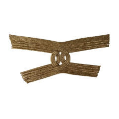 Customized chain-attached upper women's ethnic style sandals, accessories, slippers, semi-finished products, shoe materials and auxiliary materials, wholesale supply from the manufacturer