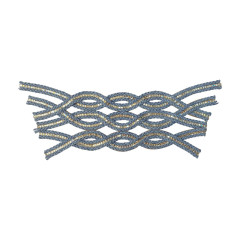 Customized chain-attached upper women's ethnic style sandals, accessories, slippers, semi-finished products, shoe materials and auxiliary materials, wholesale supply from the manufacturer