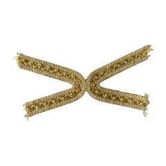 The international popular design of woven beaded shoe uppers and accessories for foreign trade export is the preferred choice for shoe decoration