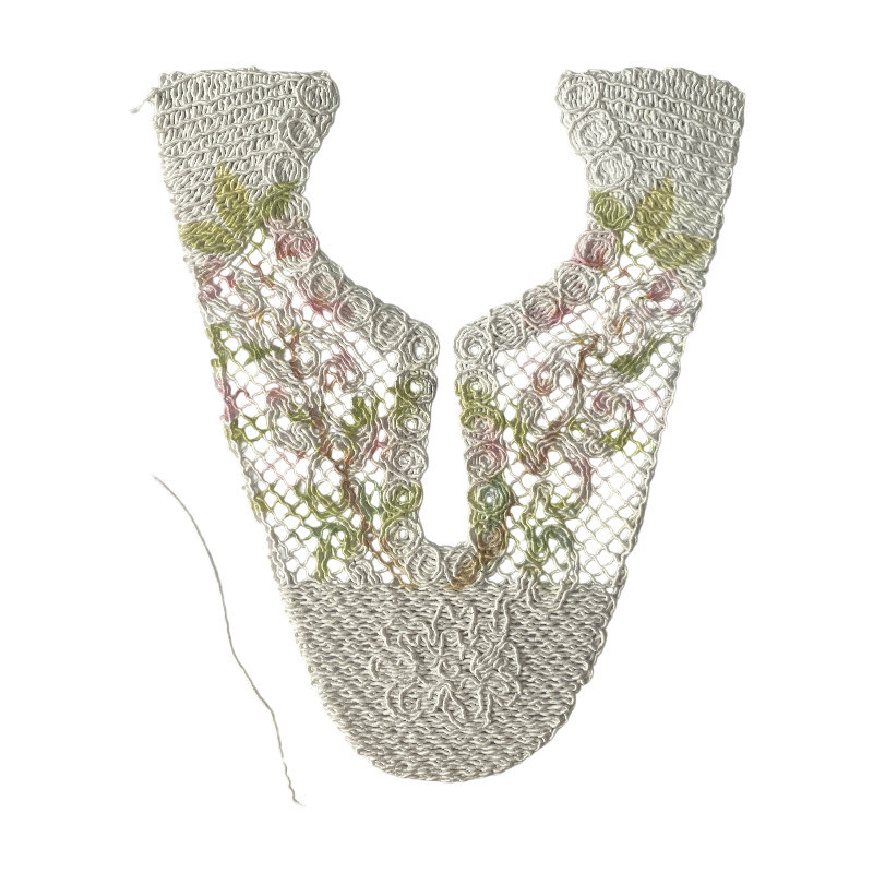 Broderie électrique corde tissée corde osseuse brodée tige de chaussure traitement des matériaux de chaussure semi-finis personnalisés tige de chaussure accessoires