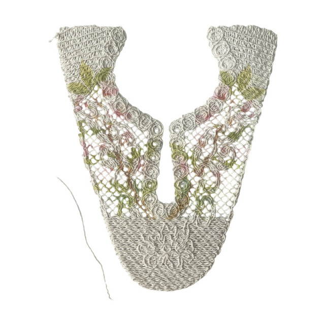 Electric embroidery machine woven rope, bone rope, shoe upper, shoe material processing and customization, semi-finished upper, shoe accessory