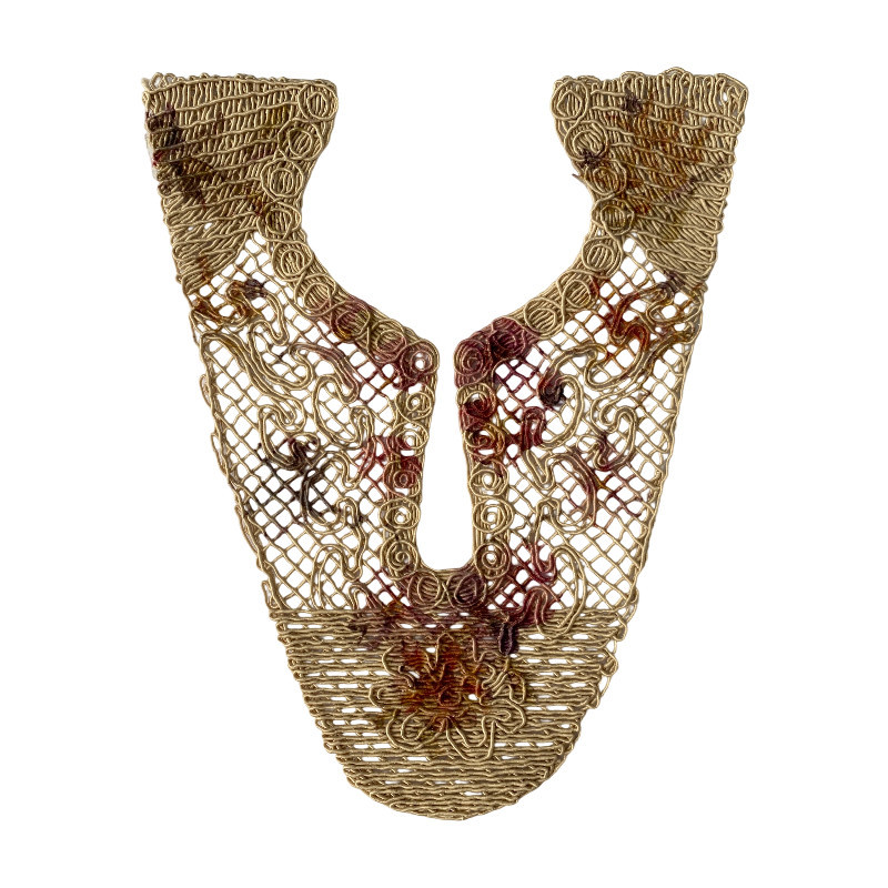 Broderie électrique corde tissée corde osseuse brodée tige de chaussure traitement des matériaux de chaussure semi-finis personnalisés tige de chaussure accessoires