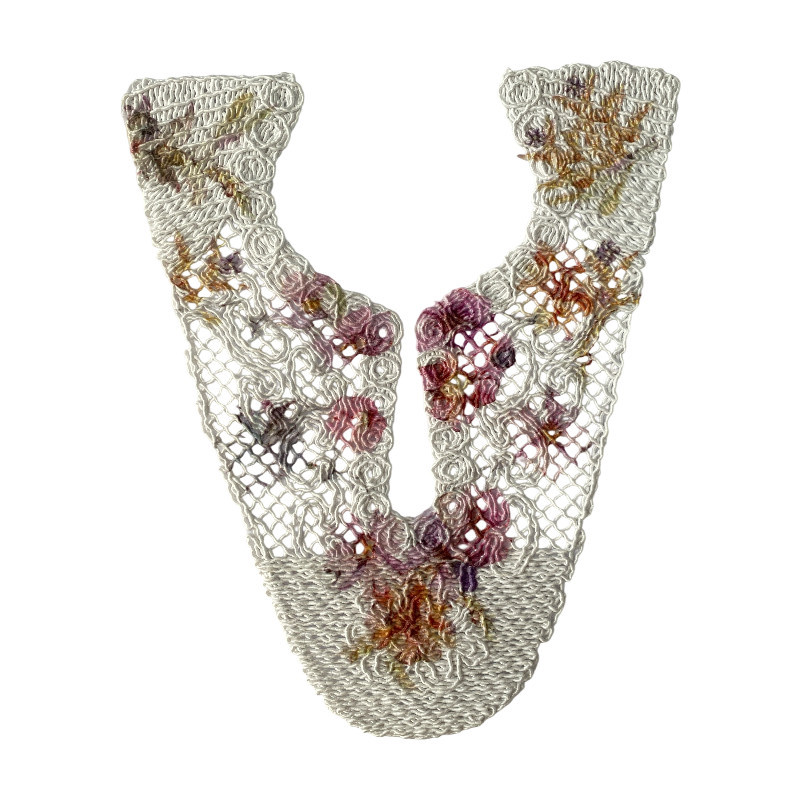 Broderie électrique corde tissée corde osseuse brodée tige de chaussure traitement des matériaux de chaussure semi-finis personnalisés tige de chaussure accessoires