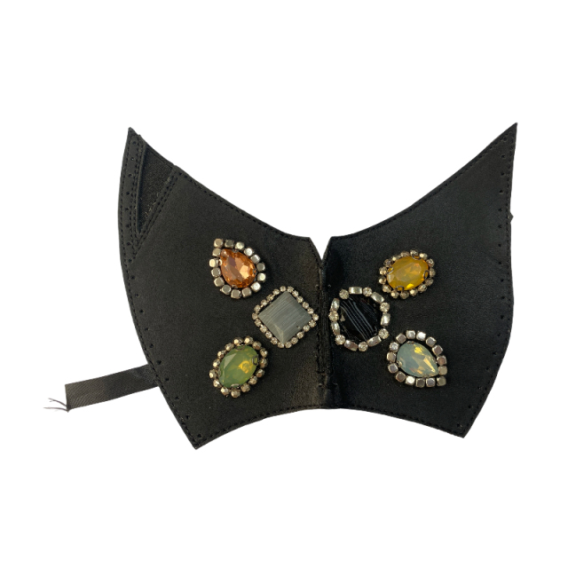 Colorful PP grass woven gemstone slipper upper