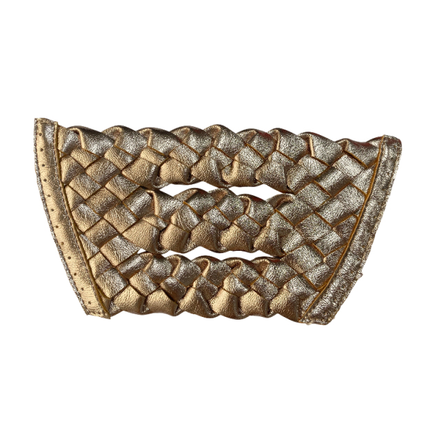 Colorful PP grass woven gemstone slipper upper