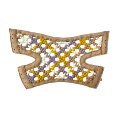 镂空编织刺绣鞋面