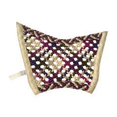 Hollowed-out embroidered gemstone upper