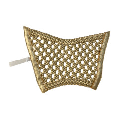 Hollowed-out woven painted upper