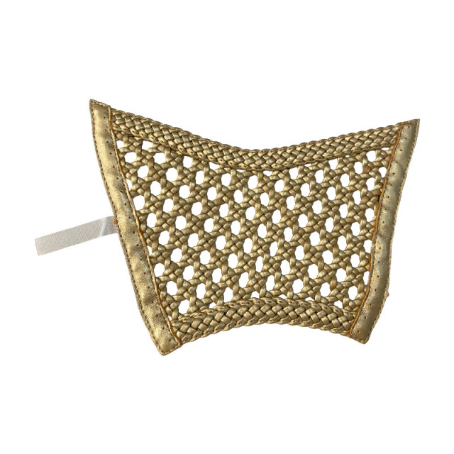 Hollowed-out woven painted upper