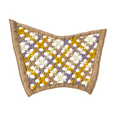 Hollowed-out woven painted upper