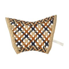 Colorful woven striped upper