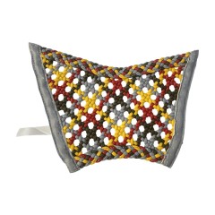 Colorful woven striped upper