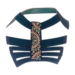 Colorful woven striped upper