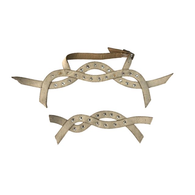 Hand-beaded sandal upper