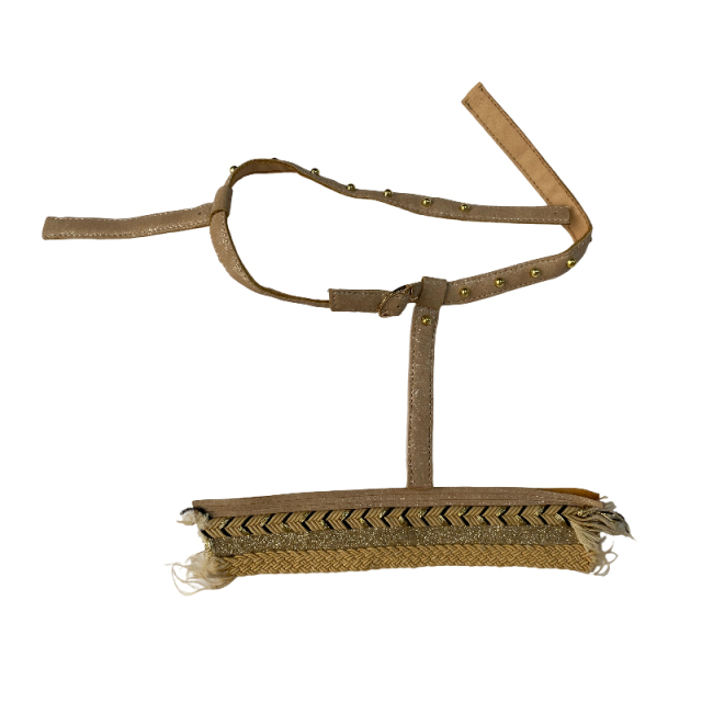 PU embroidered sandal upper