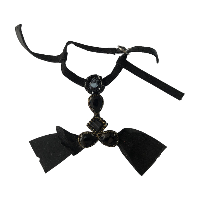 Handcrafted beaded and diamond-encrusted sandal upper