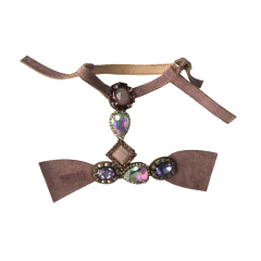 Handcrafted beaded and diamond-encrusted sandal upper