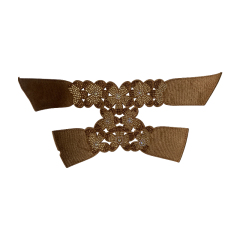 Hand-beaded sandal upper