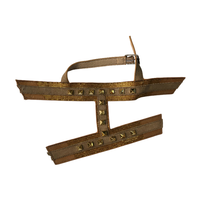 激光烫钻彩色小花鞋面