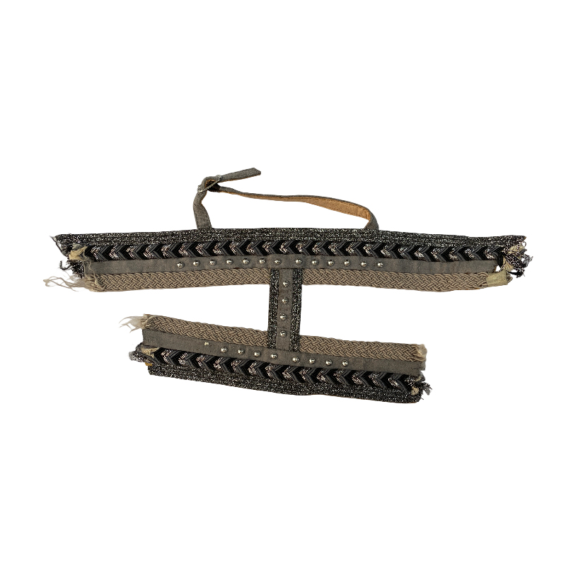 PP grass woven hand-beaded upper