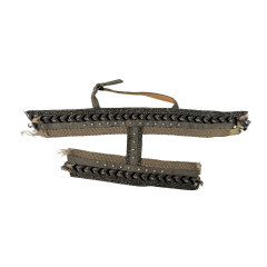 PP grass woven hand-beaded upper