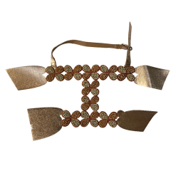 Multicolored small flower-patterned perforated diamond upper