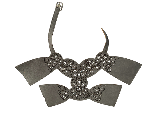 The upper of the shoe is laser-printed on flannel