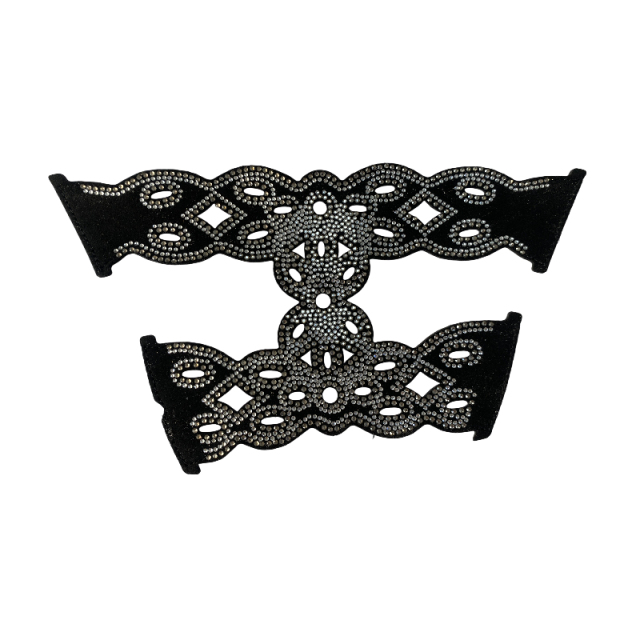 The upper of the shoe is laser-printed on flannel