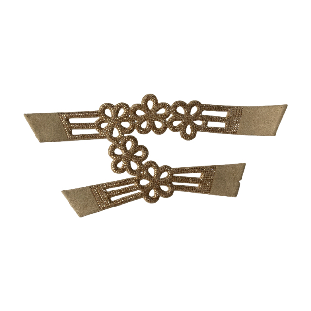 Laser-printed hollowed-out flower upper