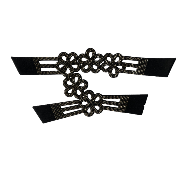 Laser-printed hollowed-out flower upper