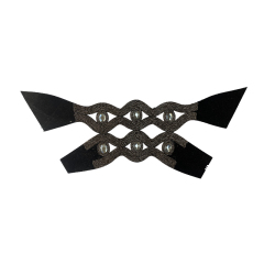 Laser-printed hollowed-out flower upper